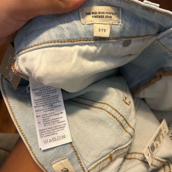 New Madewell the Mid Rise Perfect Jeans - Picture 6 of 7
